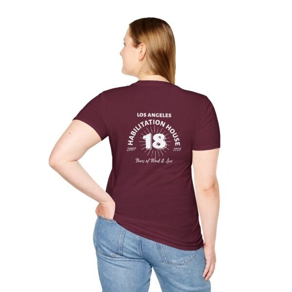 LA Habilitation House 18th Anniversary Unisex Softstyle Gildan T-Shirt - Image 15