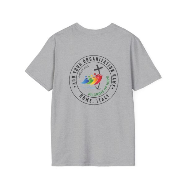 Jubilee 2025 - Pilgrims of Hope Round Logo Personalized T-Shirt - Image 11