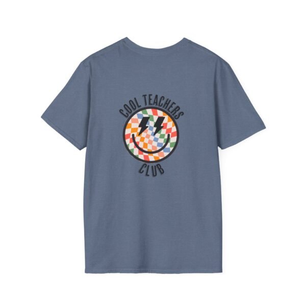 Cool Teachers Club Happy Face Checkered T-Shirt - Image 11