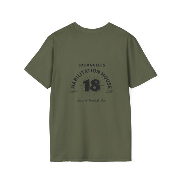 LA Habilitation House 18th Anniversary Unisex Softstyle Gildan T-Shirt - Image 17