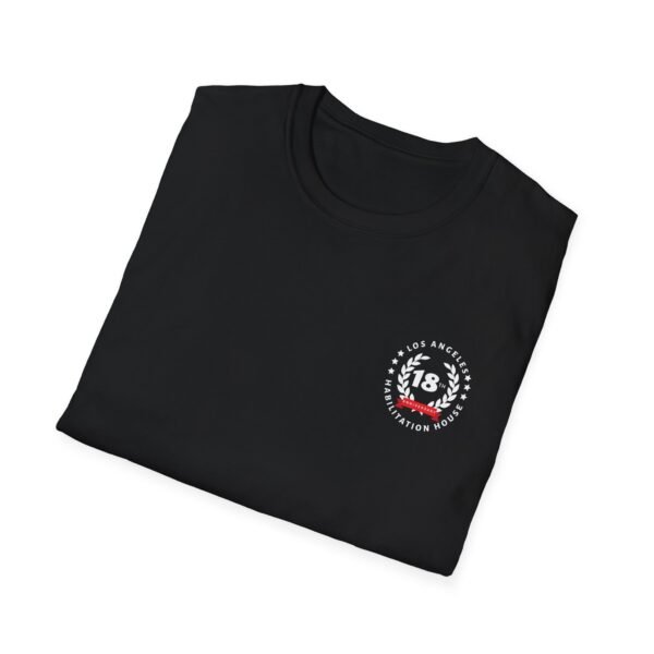 LA Habilitation House 18th Anniversary Unisex Softstyle Gildan T-Shirt - Image 3