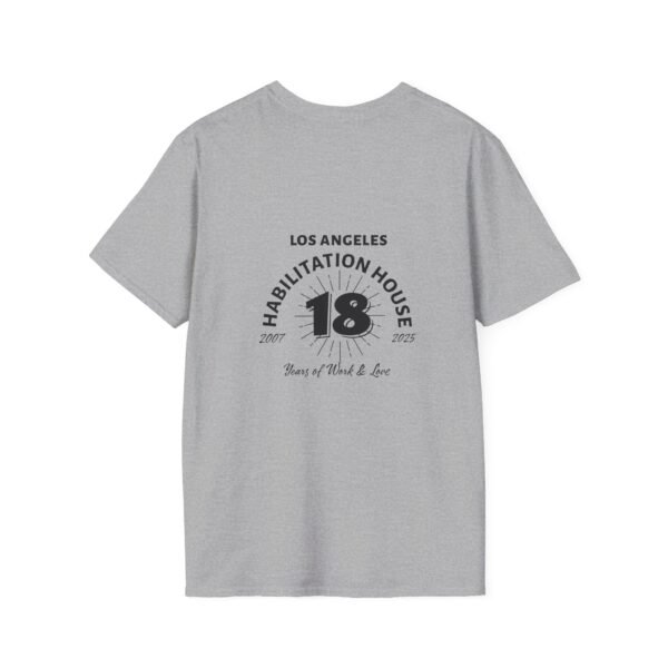 LA Habilitation House 18th Anniversary Unisex Softstyle Gildan T-Shirt - Image 11