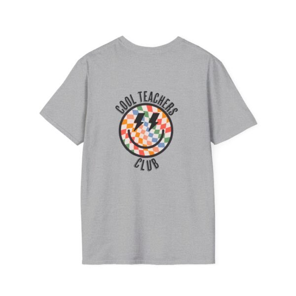 Cool Teachers Club Happy Face Checkered T-Shirt - Image 8