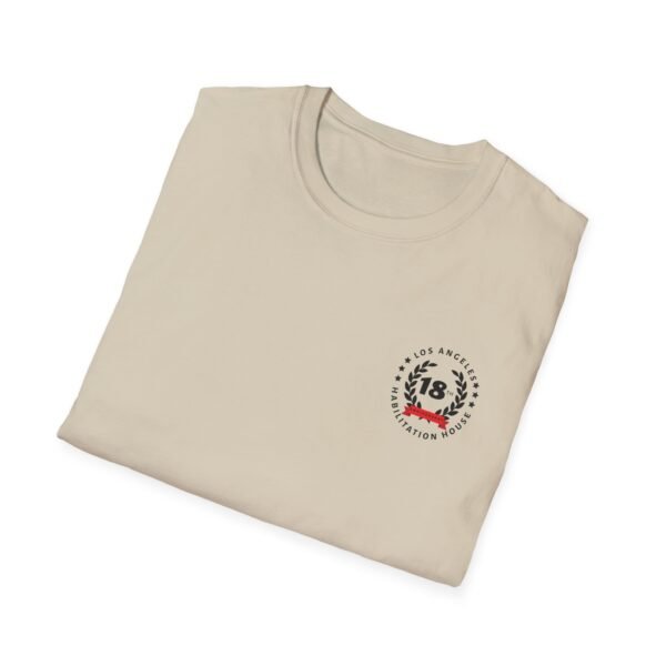 LA Habilitation House 18th Anniversary Unisex Softstyle Gildan T-Shirt - Image 7