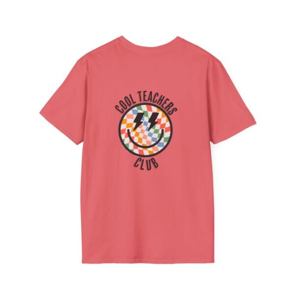 Cool Teachers Club Happy Face Checkered T-Shirt
