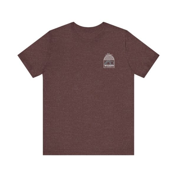He Is Risen (Matthew 28:6) Arch Rolled Stone T-Shirt - Image 12