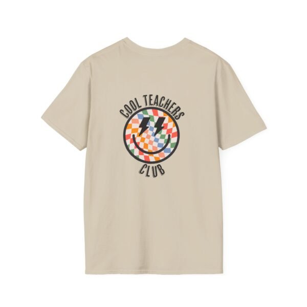 Cool Teachers Club Happy Face Checkered T-Shirt - Image 5