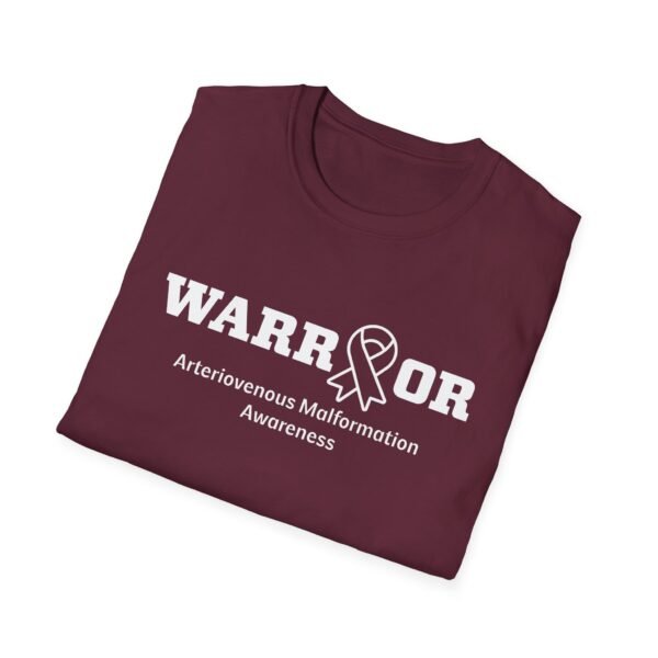 WARRIOR Arteriovenous Malformation (AVM) Awareness Adult T-Shirt - Image 2
