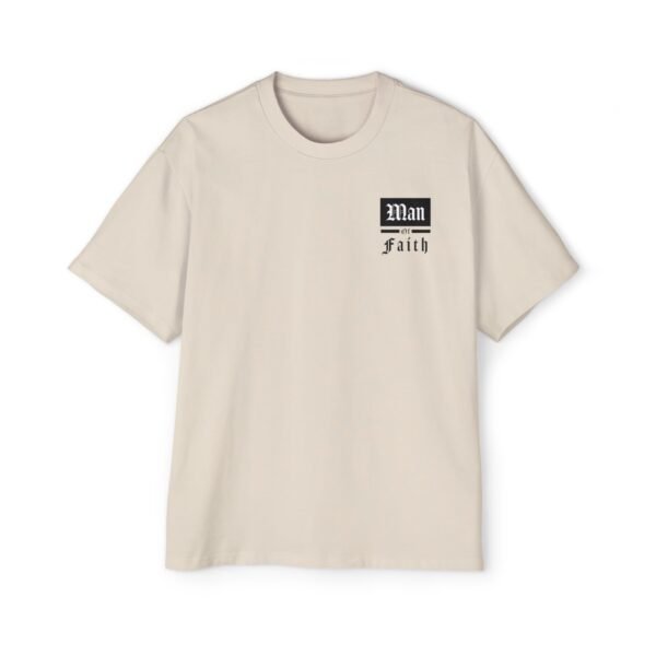 Man of Faith & Isaiah 41:10 Men's Heavy Oversized T-Shirt