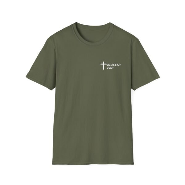 Blessed Dad (Brush Font) T-Shirt - Image 5