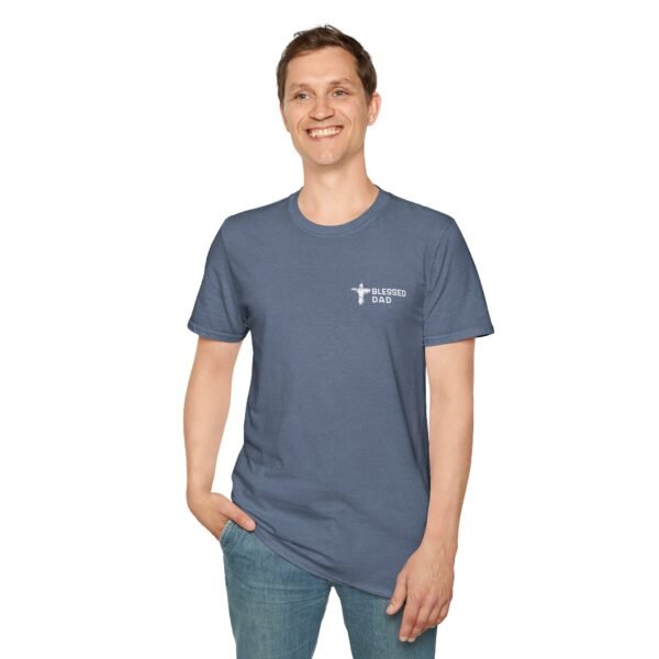 Blessed Dad (Distressed Font) T-Shirt - Image 3