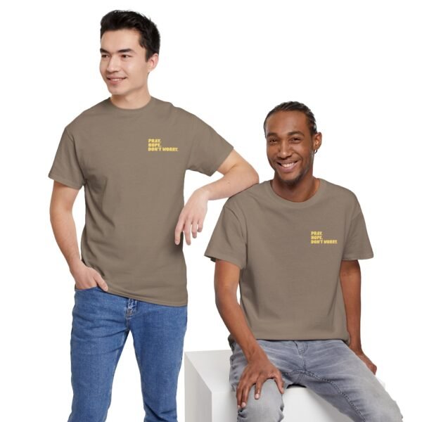 Pray Hope Don't Worry Padre Pio T-Shirt - Image 3