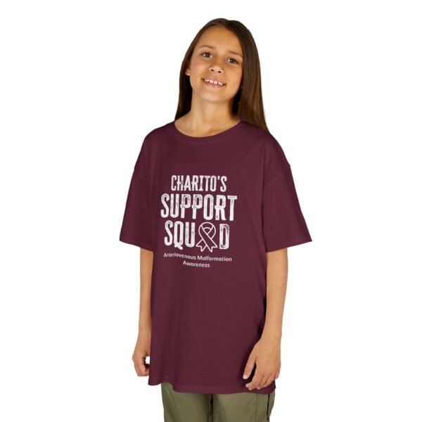 Arteriovenous Malformation (AVM) Awareness Support Squad Personalized Kids Heavy Cotton™ Tee - Image 3