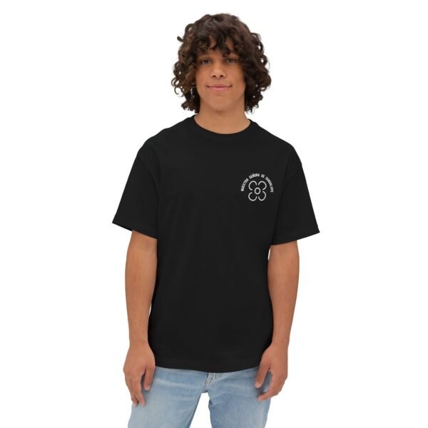 Nuestra Señora de Guadalupe Oversized Boxy Black Front & Back T-shirt - Image 4