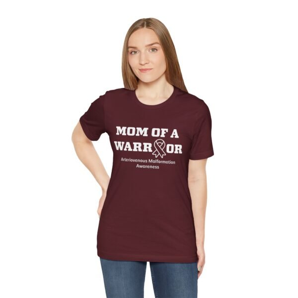Mom of a Warrior Arteriovenous Malformation (AVM) Awareness T-Shirt - Image 2