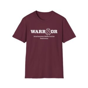 WARRIOR Arteriovenous Malformation (AVM) Awareness Adult T-Shirt