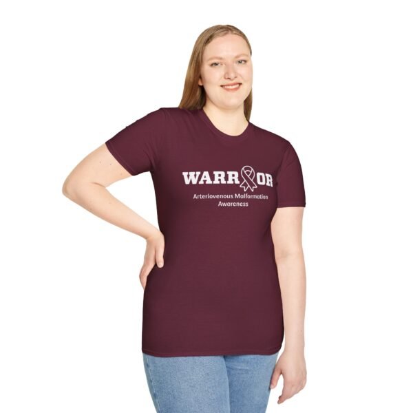 WARRIOR Arteriovenous Malformation (AVM) Awareness Adult T-Shirt - Image 3