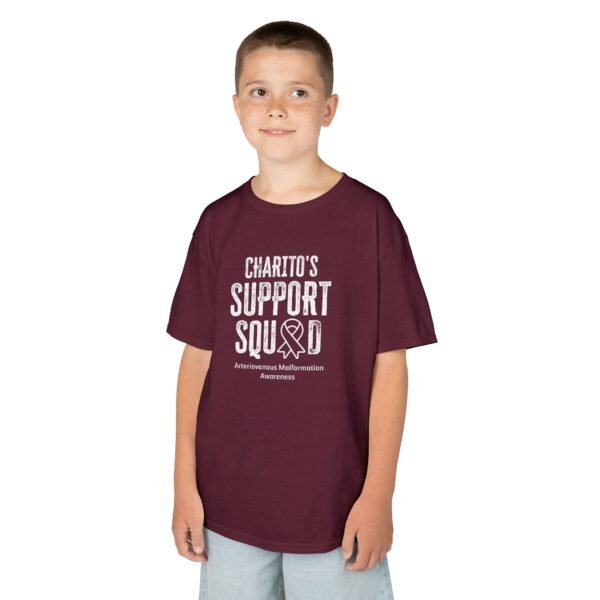 Arteriovenous Malformation (AVM) Awareness Support Squad Personalized Kids Heavy Cotton™ Tee - Image 4