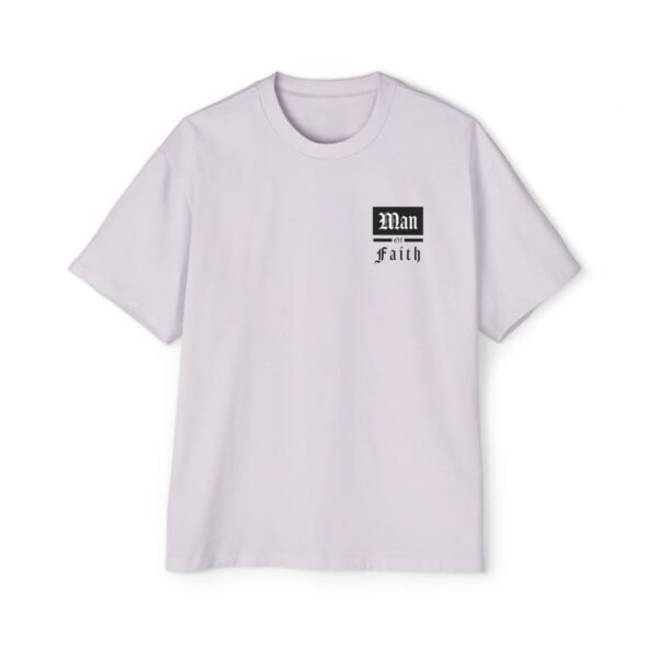 Man of Faith & Philippians 4:16 Men's Heavy Oversized T-Shirt - Image 13