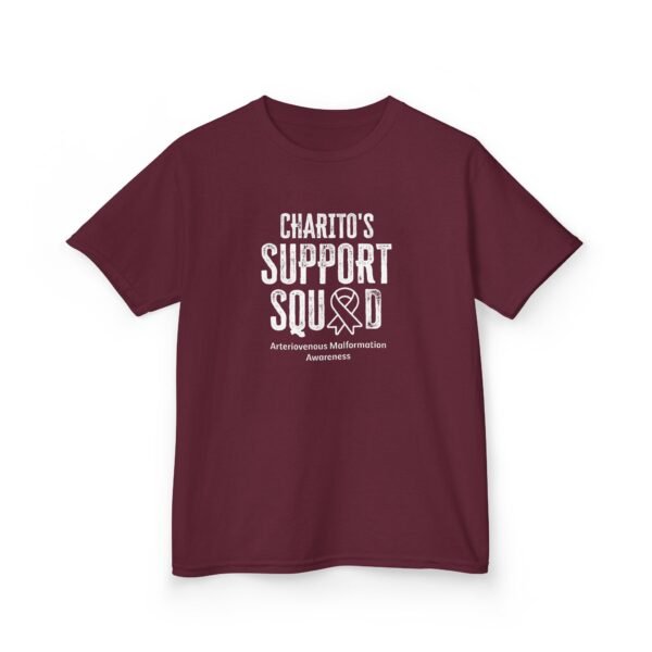 Arteriovenous Malformation (AVM) Awareness Support Squad Personalized Kids Heavy Cotton™ Tee - Image 2