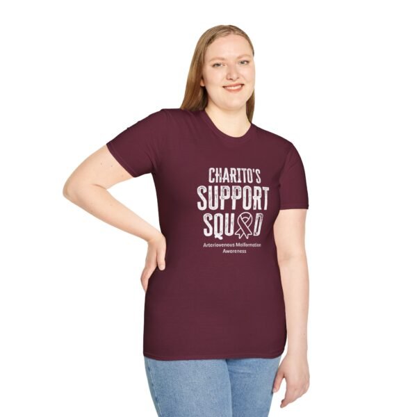 Arteriovenous Malformation (AVM) Awareness Support Squad Personalized Name T-Shirt - Image 4