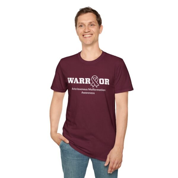 WARRIOR Arteriovenous Malformation (AVM) Awareness Adult T-Shirt - Image 4