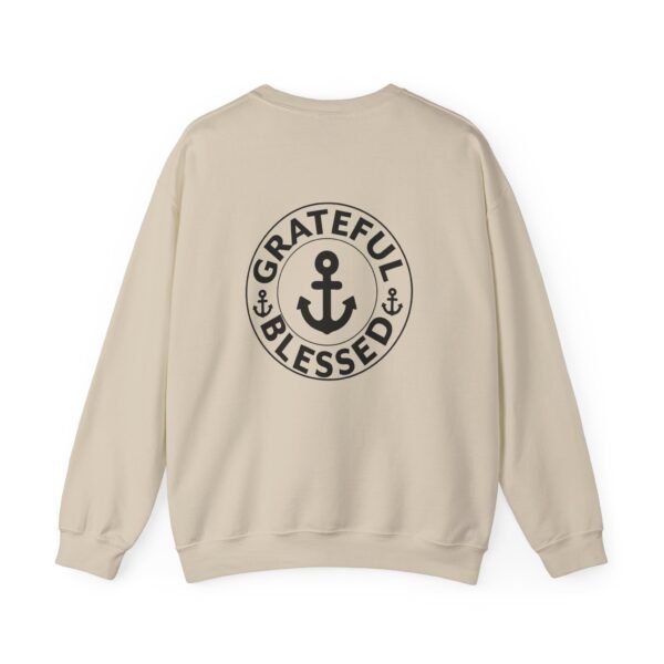 Grateful & Blessed Round with Anchors Crewneck Sweatshirt - Image 10