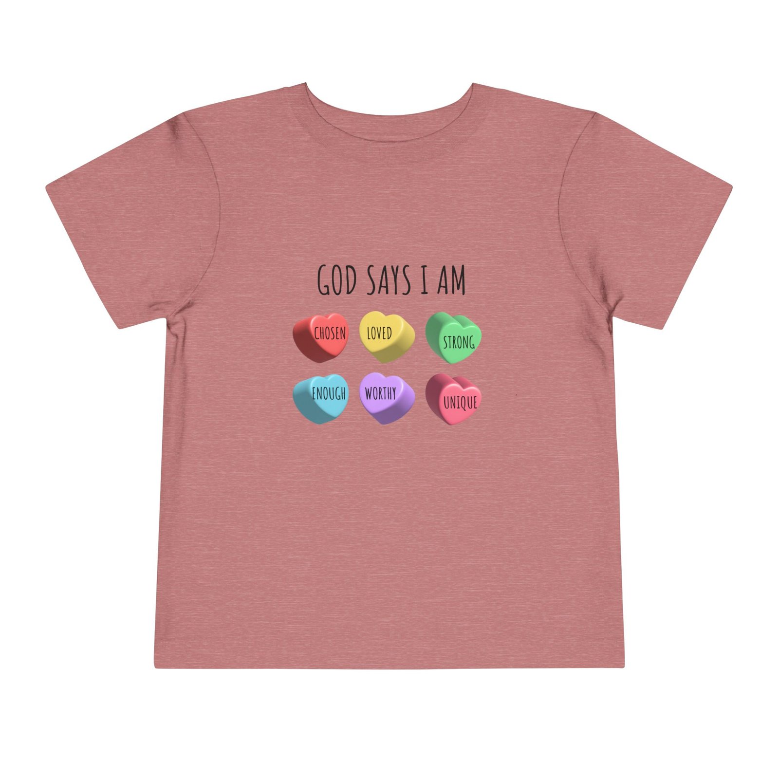 God Says I am Chosen-Love-Strong- Toddler T-Shirt - Image 5