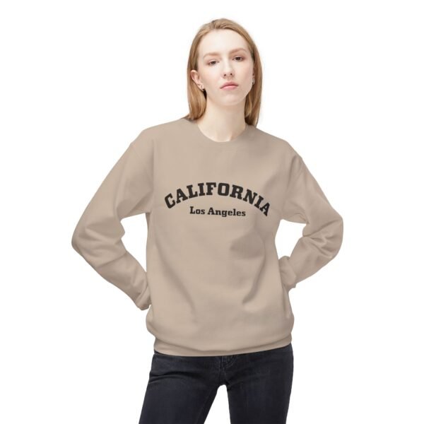 Los Angeles California Softstyle Fleece Crewneck Sweatshirt - Image 2