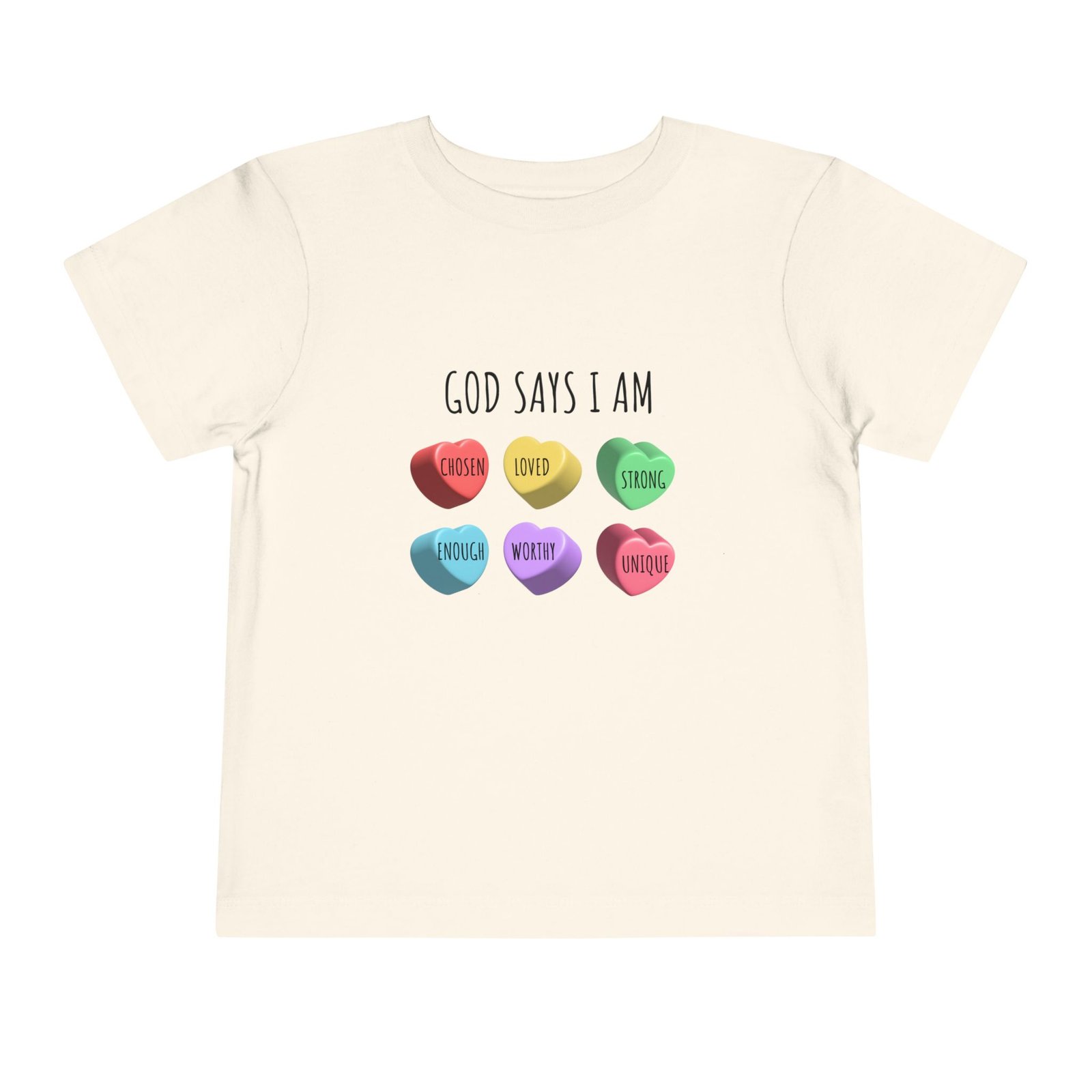 God Says I am Chosen-Love-Strong- Toddler T-Shirt - Image 9