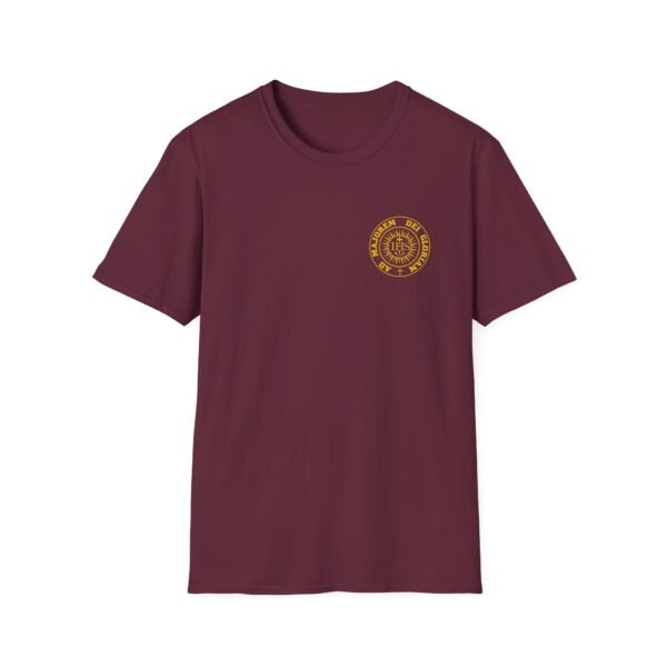 Ad Majorem Dei Gloriam Round IHS Front & Back T-Shirt - Image 4