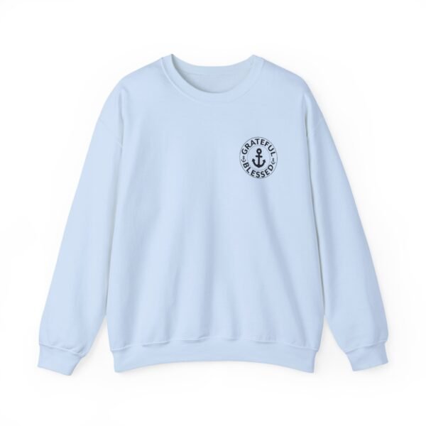 Grateful & Blessed Round with Anchors Crewneck Sweatshirt - Image 15