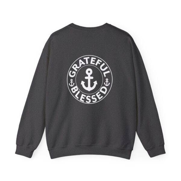 Grateful & Blessed Round with Anchors Crewneck Sweatshirt - Image 14