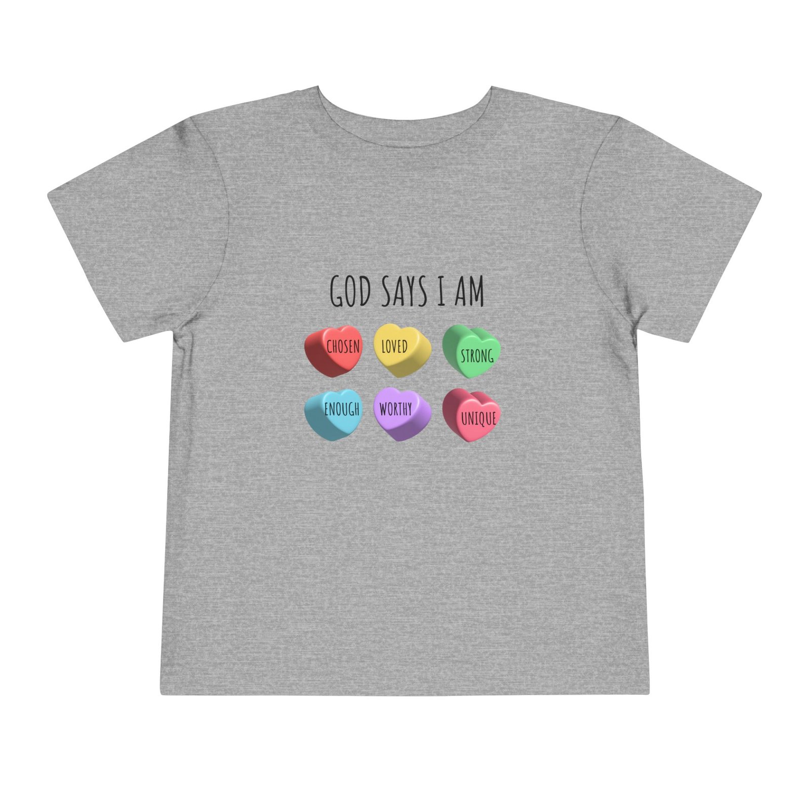 God Says I am Chosen-Love-Strong- Toddler T-Shirt - Image 11
