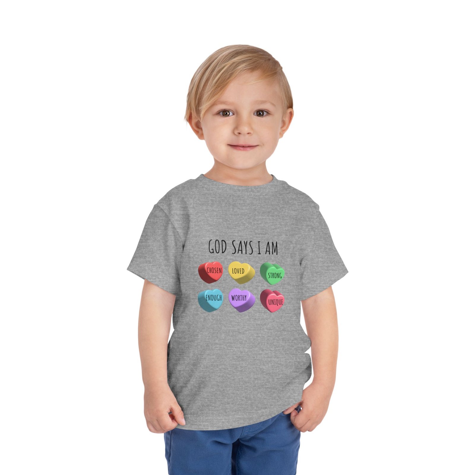 God Says I am Chosen-Love-Strong- Toddler T-Shirt - Image 12