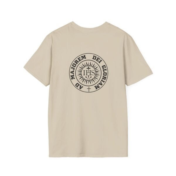 Ad Majorem Dei Gloriam Round IHS Front & Back T-Shirt - Image 11