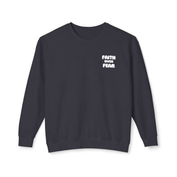 Faith Over Fear (Psalm 56:3) Lightweight Crewneck Sweatshirt - Image 21