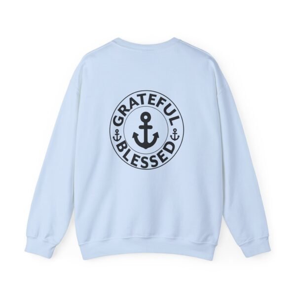 Grateful & Blessed Round with Anchors Crewneck Sweatshirt - Image 16
