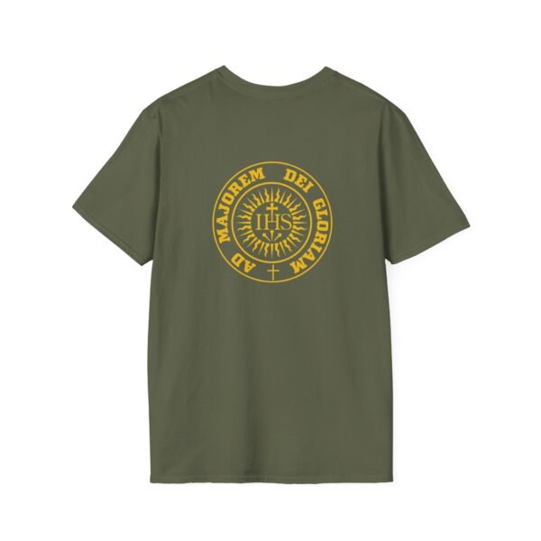 Ad Majorem Dei Gloriam Round IHS Front & Back T-Shirt - Image 15