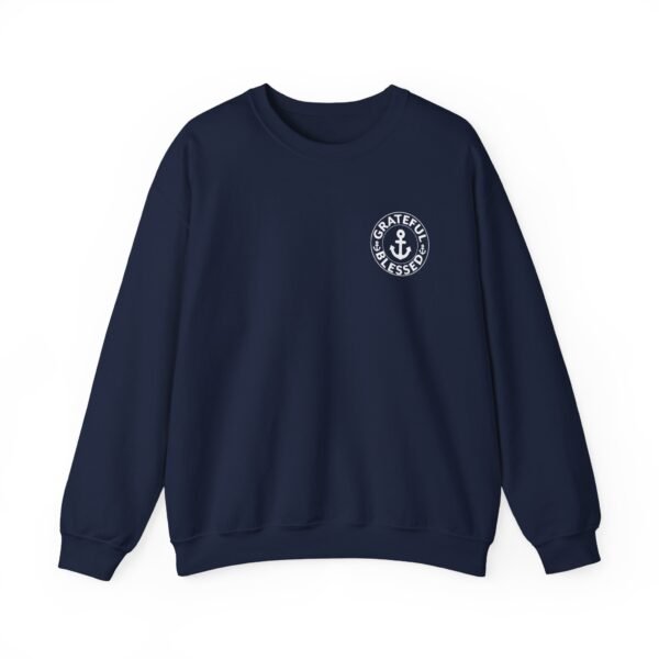 Grateful & Blessed Round with Anchors Crewneck Sweatshirt - Image 17