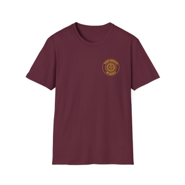 Saint Ignatius of Loyola Round IHS Front & Back T-Shirt - Image 2
