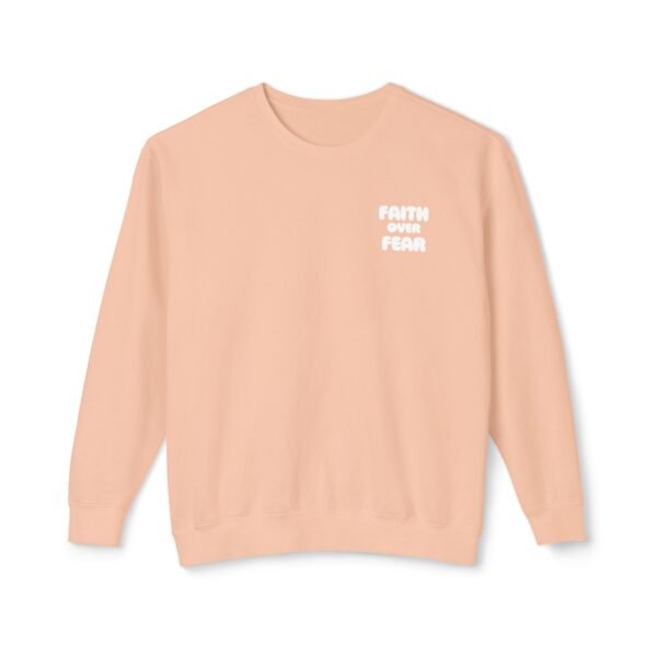 Faith Over Fear (Psalm 56:3) Lightweight Crewneck Sweatshirt - Image 13