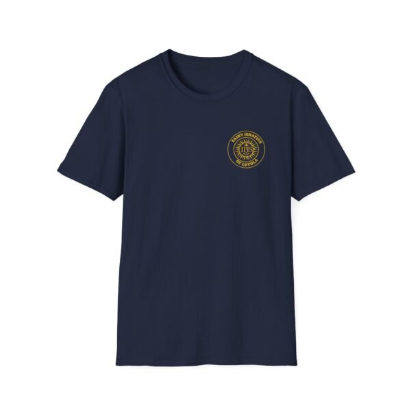 Saint Ignatius of Loyola Round IHS Front & Back T-Shirt - Image 18