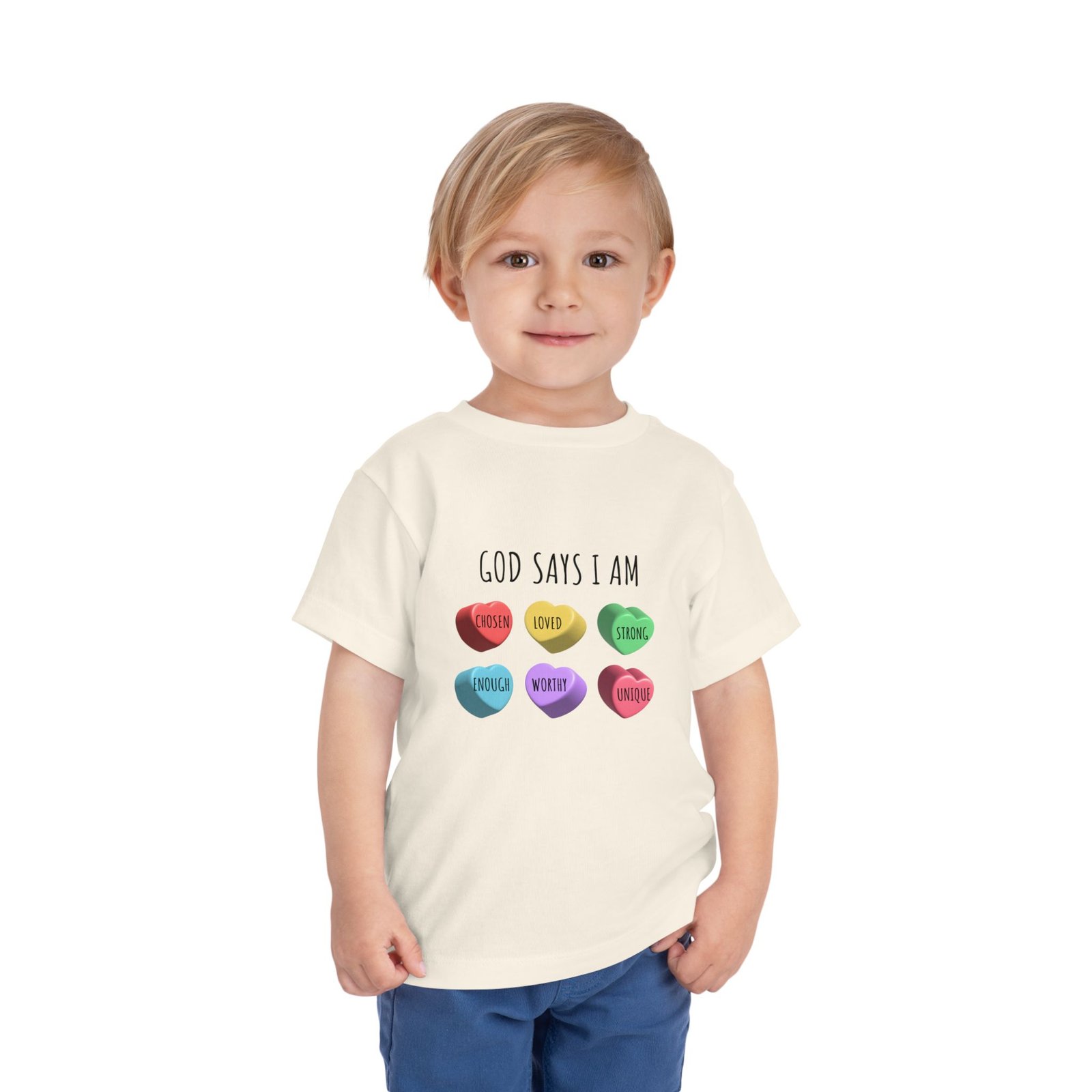 God Says I am Chosen-Love-Strong- Toddler T-Shirt - Image 10