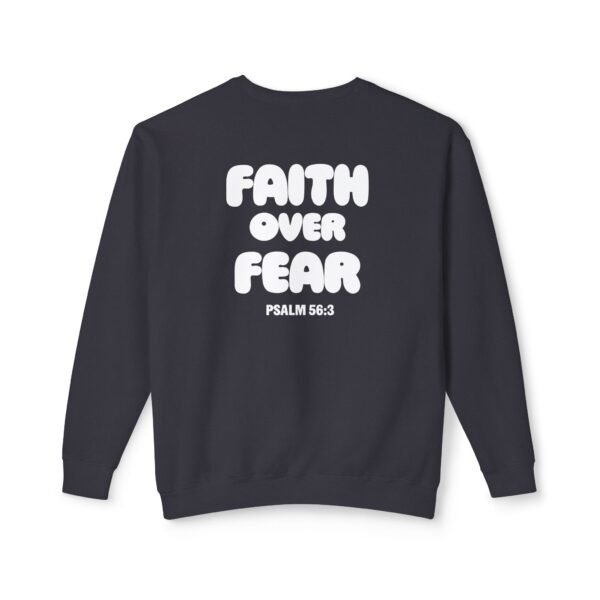 Faith Over Fear (Psalm 56:3) Lightweight Crewneck Sweatshirt - Image 22