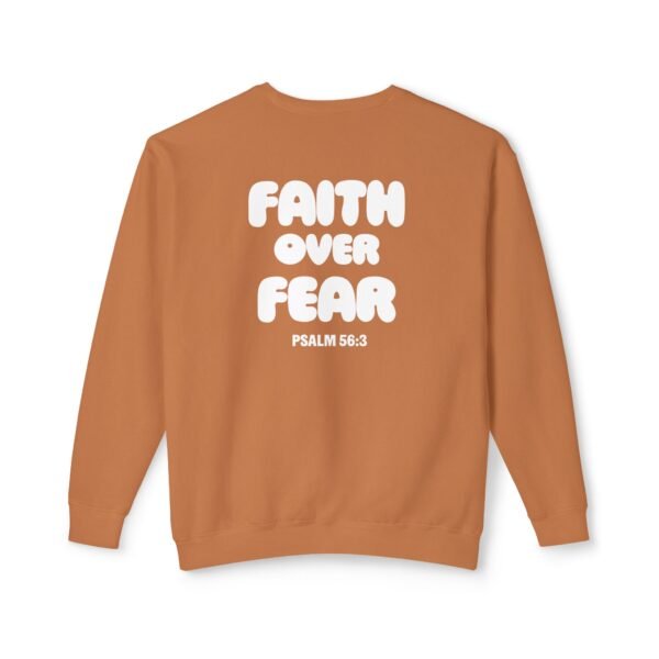 Faith Over Fear (Psalm 56:3) Lightweight Crewneck Sweatshirt - Image 18