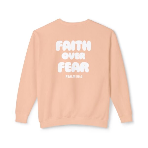 Faith Over Fear (Psalm 56:3) Lightweight Crewneck Sweatshirt - Image 14
