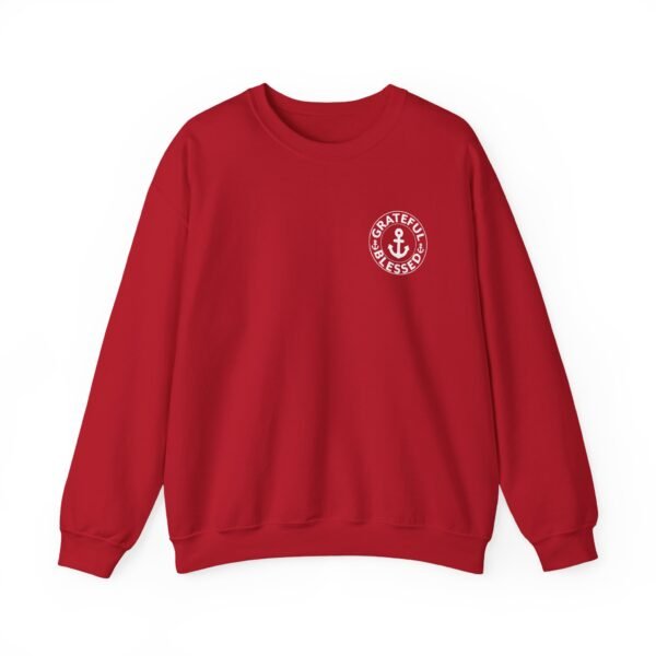 Grateful & Blessed Round with Anchors Crewneck Sweatshirt - Image 19