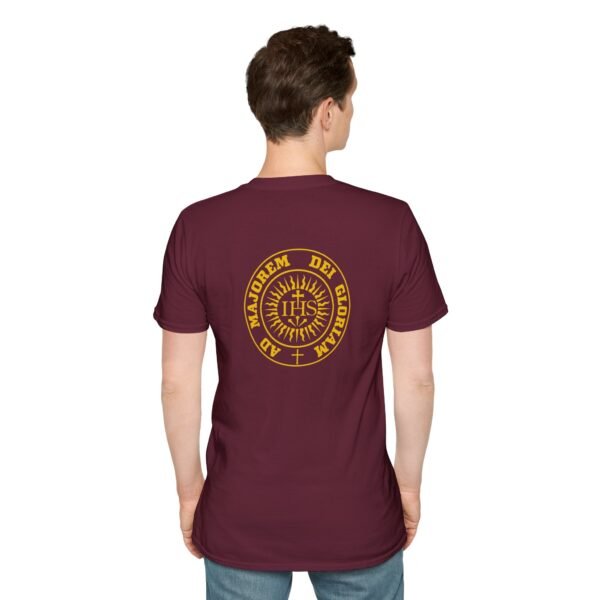 Ad Majorem Dei Gloriam Round IHS Front & Back T-Shirt - Image 7