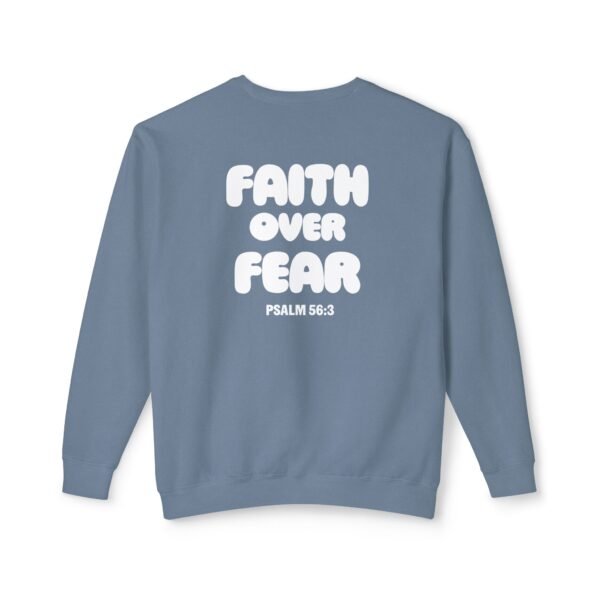 Faith Over Fear (Psalm 56:3) Lightweight Crewneck Sweatshirt
